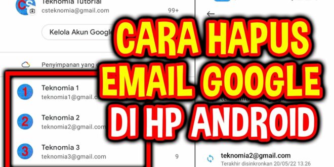 Cara Menghapus Email Dari Aplikasi Gmail